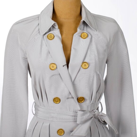 Armani Exchange  Silver Color Trench Coat - Picture 4 of 7